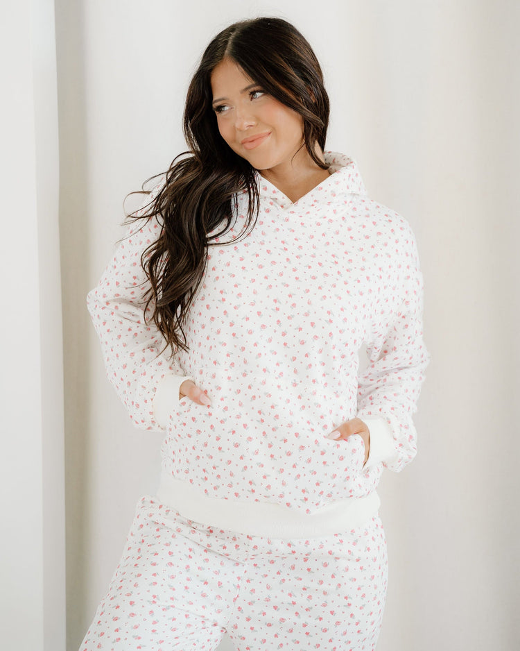 Rose Hoodie Sheath Sweatpants Set