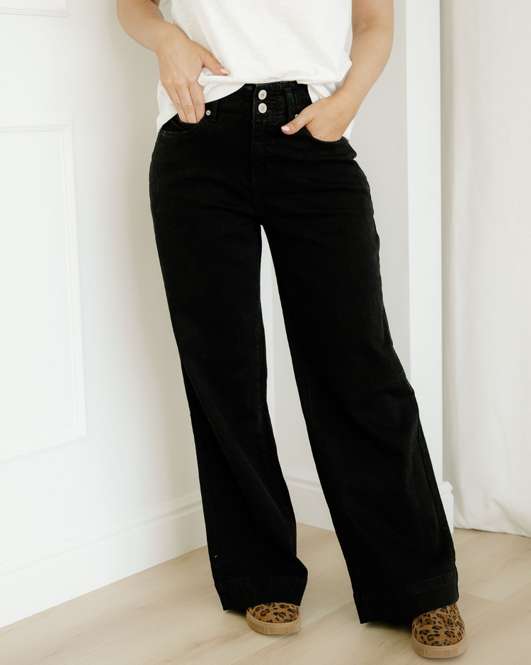 Brooke High Waist Wide Leg Jeans