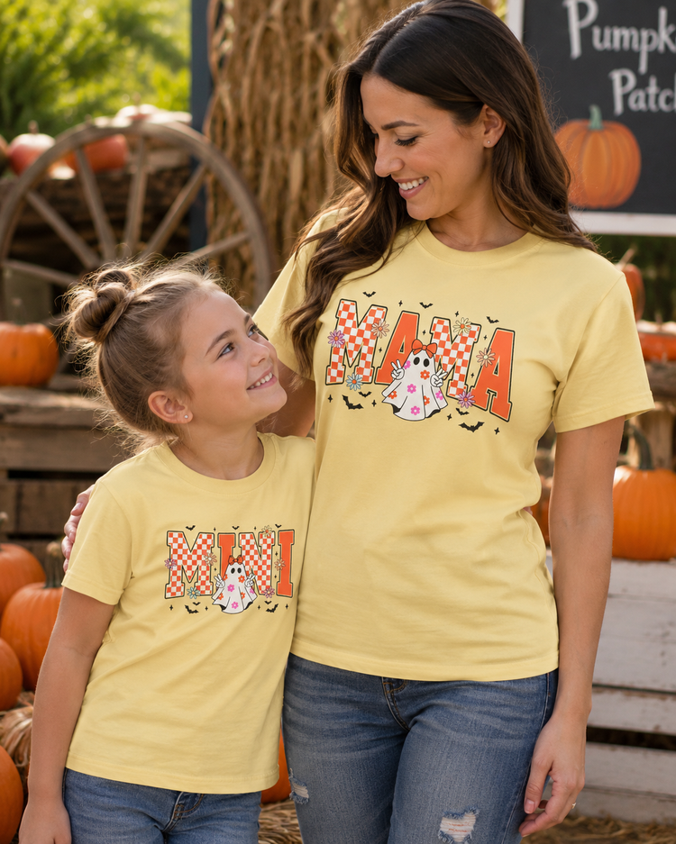 Mini Spooky Ghost Comfort ColorsĀ® Youth Tee