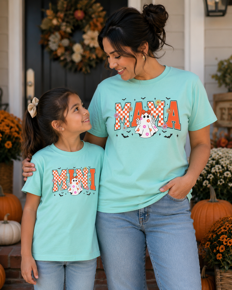 Mini Spooky Ghost Comfort ColorsĀ® Youth Tee
