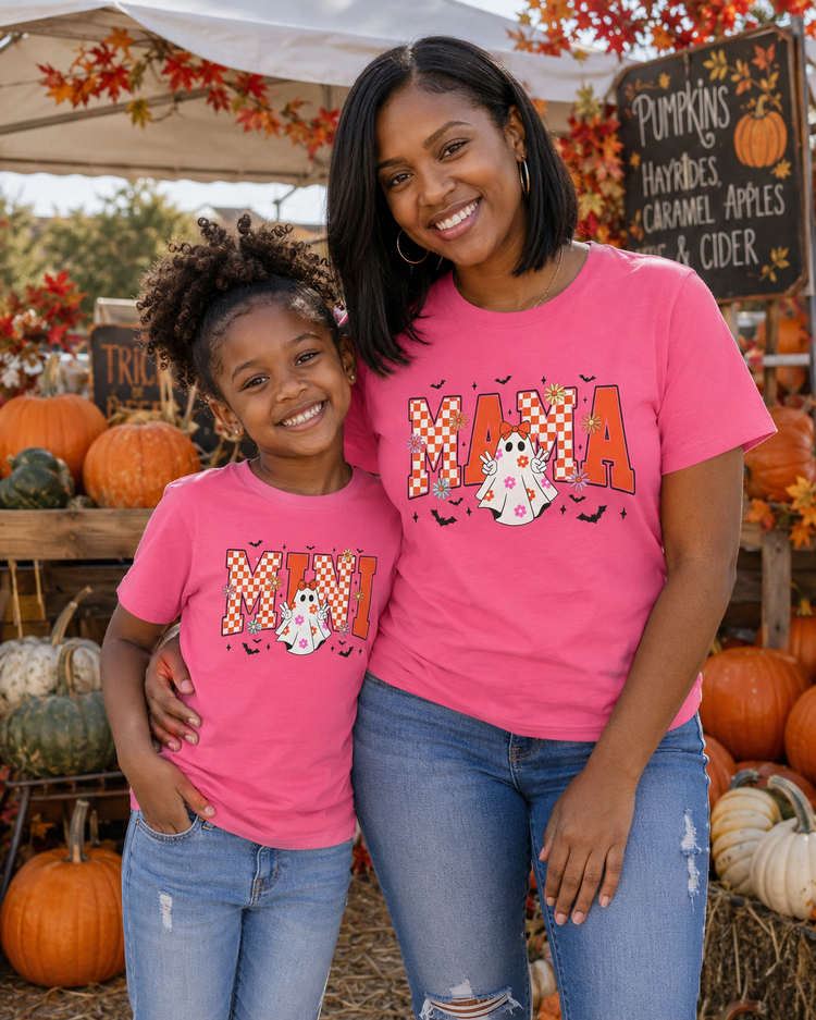 Mini Spooky Ghost Comfort ColorsĀ® Youth Tee