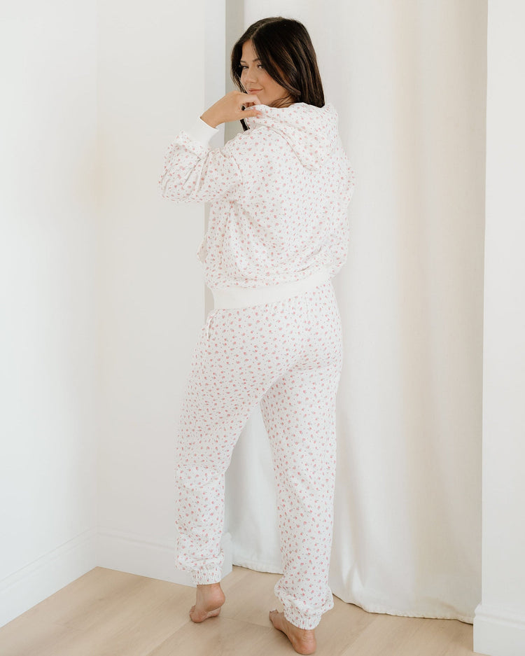Rose Hoodie Sheath Sweatpants Set