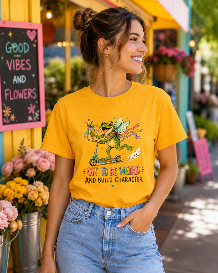 Off to Be Weird & Build Character GildanĀ® Softstyle Tee