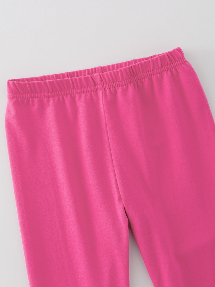 Milk Silk Ruffled Hot Pink Icing Legging