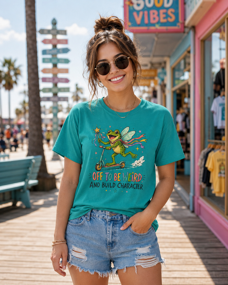 Off to Be Weird & Build Character GildanĀ® Softstyle Tee