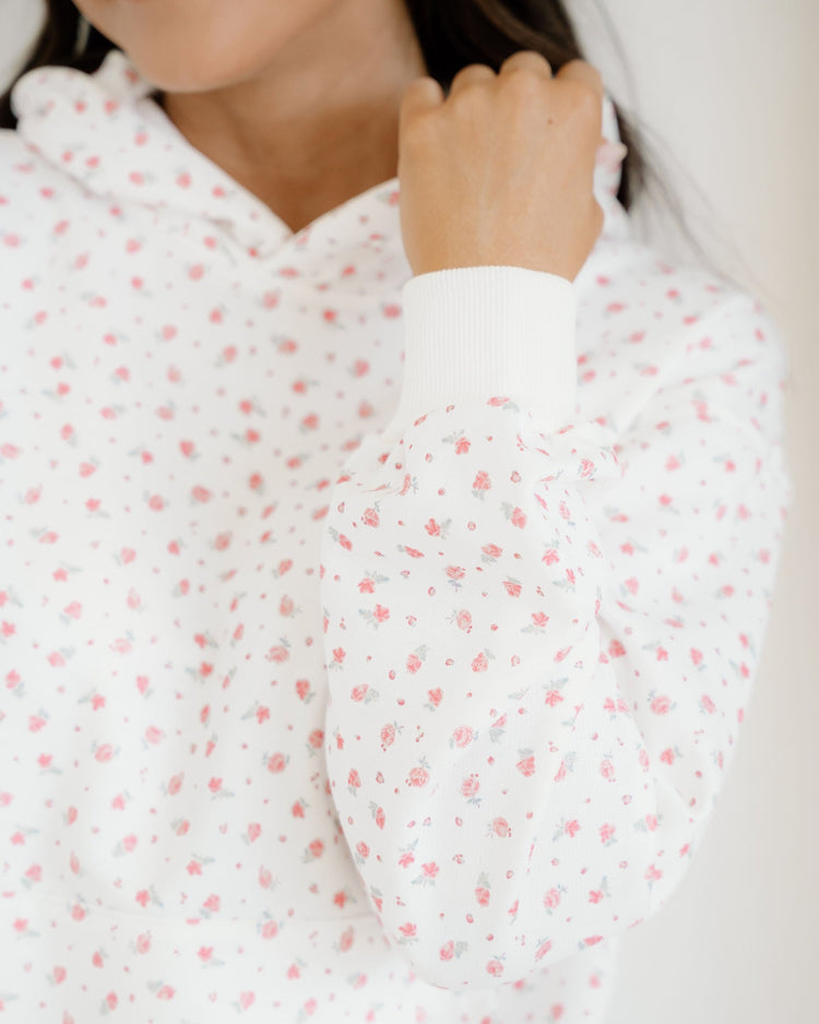 Rose Hoodie Sheath Sweatpants Set