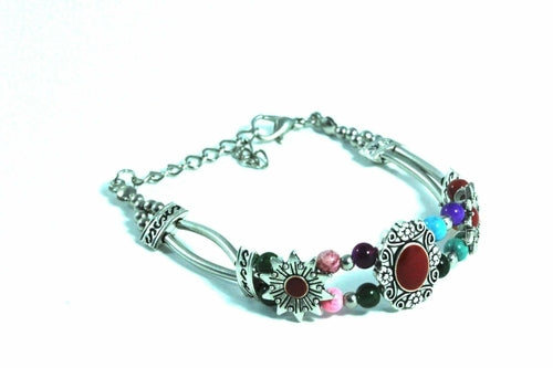Sunflower Boho Bracelet For Women Adjustable Seed Bead