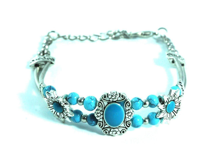 Sunflower Boho Bracelet For Women Adjustable Seed Bead