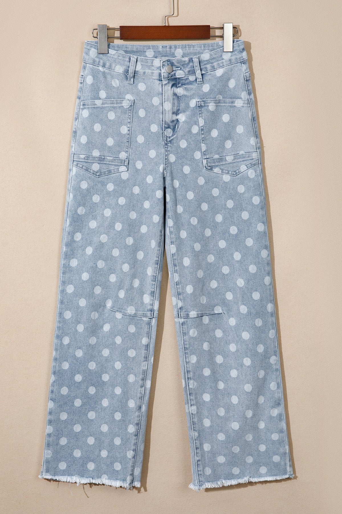 Dottie Polka-Dot Slim-Fit Jeans