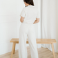 Addyson Polo Tee & Straight-Leg Pant Set