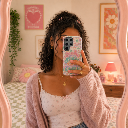Retro Weed Phone Case | Cute Cannabis Stoner Girl Case