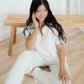 Addyson Polo Tee & Straight-Leg Pant Set
