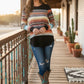 Los Alamos Serape Print Long Sleeve Top Made in America