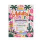 Adults Only Swear Word Coloring Book — Funny Adult Coloring Pages, Vacation Tropical Retro Design