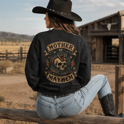 Mother of Mayhem Gildan Crewneck Sweatshirt