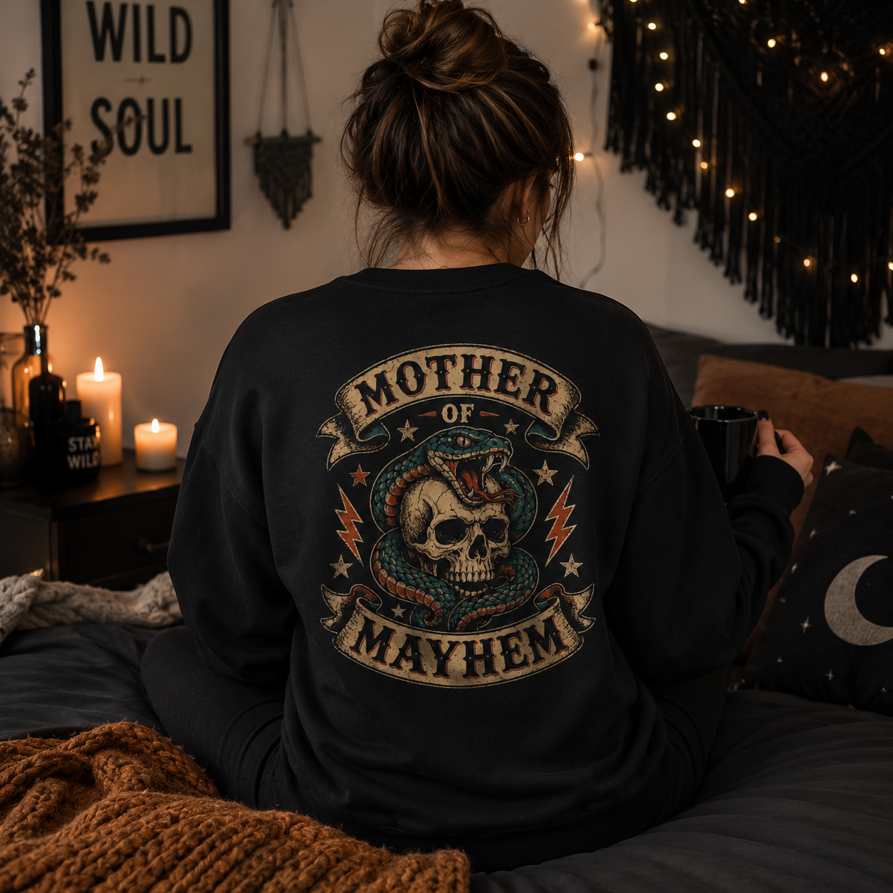 Mother of Mayhem Gildan Crewneck Sweatshirt