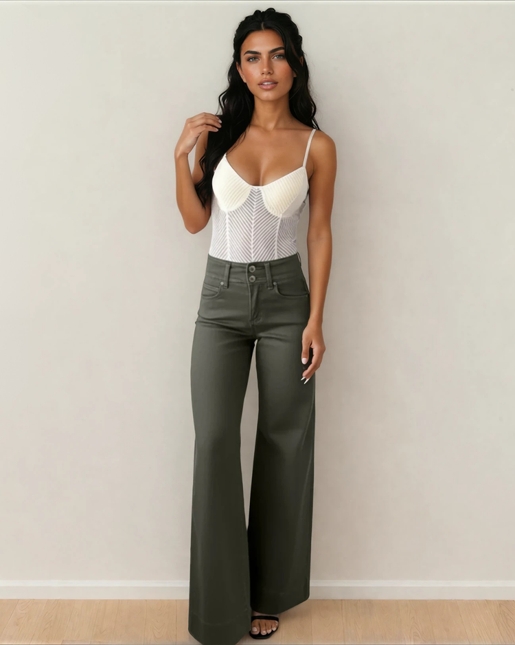 Brooke High Waist Wide Leg Jeans