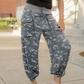 Camo Drawstring Jogger Pants