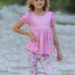 Pink Girls Farm Animals Bell Bottoms outfit