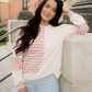 Bennie Colorblock Stripe Henley Pullover