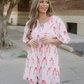 Catherine Puff-Sleeve Floral Mini Dress