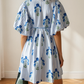 Catherine Puff-Sleeve Floral Mini Dress