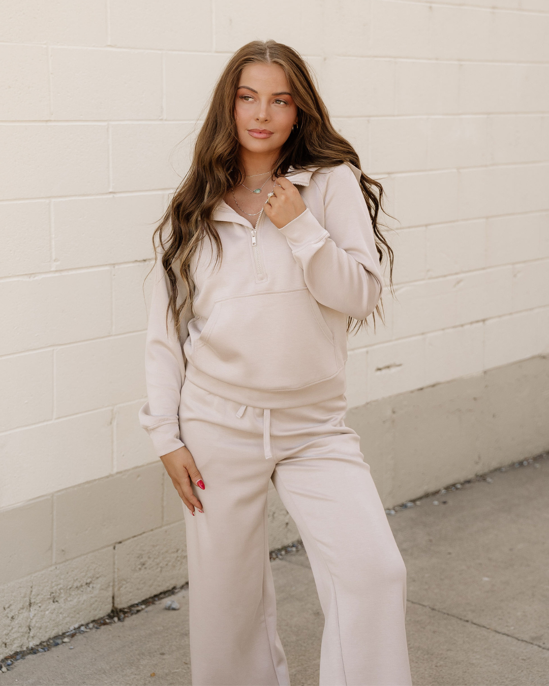 Harlow Half-Zip Hoodie & Active Pant Set