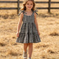 Mommy & Me Plaid Girl Smocked Ruffle Dress