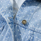 Polka Dot Denim Jacket