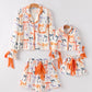 Halloween Mommy and Me Bow Print Pajama Set