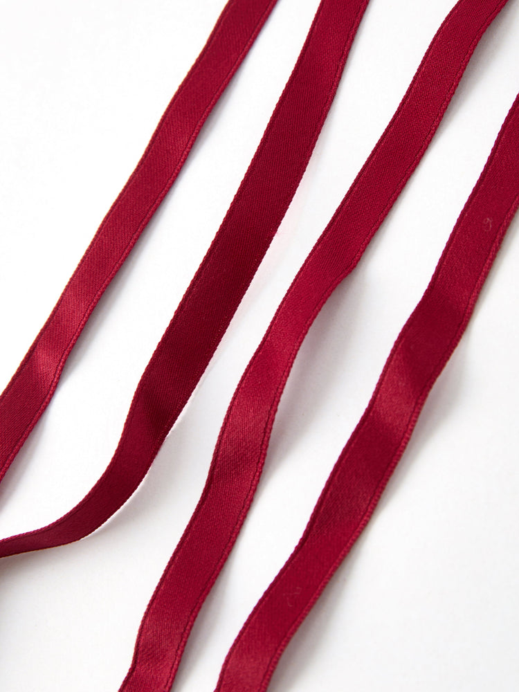 Cherry Bow Ribbon 4.5 Inch Hairpin