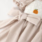 Fall Thanksgiving Pumpkin Embroidery Smock Plaid Girls Dress