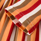 2 Piece Thanksgiving Pumpkin Stripe Print Girls Dress Set
