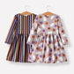 2 Piece Halloween Ghost Striped Girls Dress Set