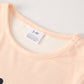 Girls Letter Print Top + Floral Pattern Pants