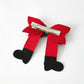 Christmas Red Sequined Zirconia Bow Hairpin