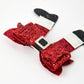 Christmas Red Sequined Zirconia Bow Hairpin