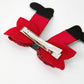 Christmas Red Sequined Zirconia Bow Hairpin