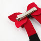 Christmas Red Sequined Zirconia Bow Hairpin