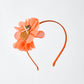 Halloween Pumpkin Floral Girls Headband