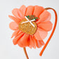 Halloween Pumpkin Floral Girls Headband