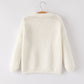 Mommy & Me Winter Girls Bow Sequins Pullover Sweater