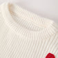 Mommy & Me Winter Girls Bow Sequins Pullover Sweater