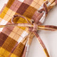 Fall Thanksgiving Brown Plaid Bow Trousers