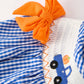 Fall Thanksgiving & Halloween Truck Smock Embroidery Baby Girl Dress