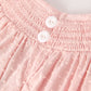 Autumn Halloween Light Pink Ghost Embroidery Smock Floral Girls Romper
