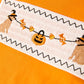 Fall Halloween Orange Embroidery Smocking Boys Set