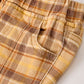 Autumn Thanksgiving Halloween Yellow and Brown Plaid Girls Jeans
