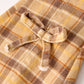 Autumn Thanksgiving Halloween Yellow and Brown Plaid Girls Jeans