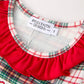 Christmas Embroidery Smocking Bow Plaid Girls Dress
